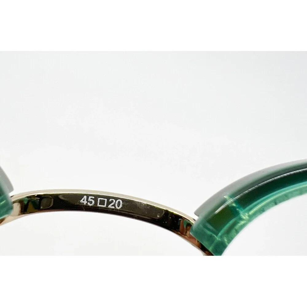 Scott Harris Eyeglass Frames Mens Womens Green V-25 C1 Round Browline 45-20-143